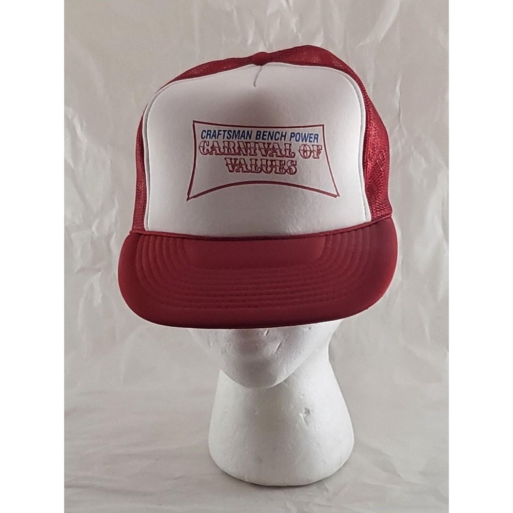Vintage Craftsman Bench Power Carnival of Values Snapback Rope Hat‎ Trucker Cap